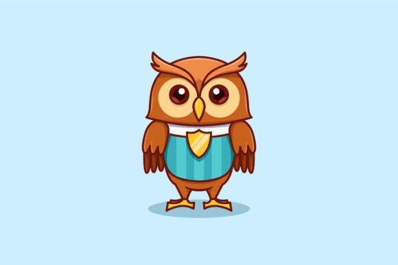 A Minimalist Owl Soccer Icon for Editorial Graphics