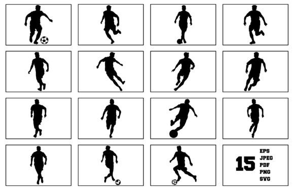 A Soccer Player Graphics Set for Authentic Crafting Projects