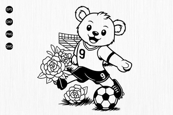 Crafting with a Floral Soccer Bear: A Graphics Review