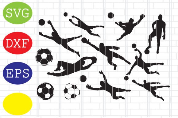 Reviewing the Male Goalkeeper Soccer Silhouette for Embroidery