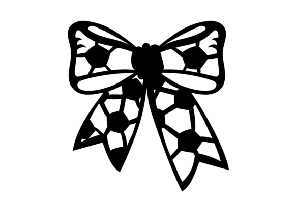 Soccer Bow Clipart: A Versatile Graphic for Craft-Driven Content
