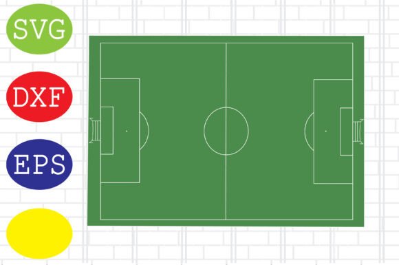 Soccer Field Clipart: A Graphic Design Asset for Crafts & Sports